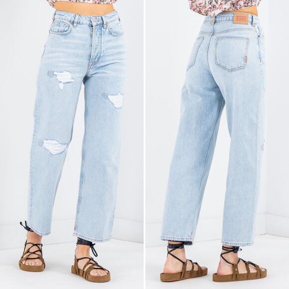 Scotch & Soda Denim - Scotch & Soda The Ripple 1950's Straight Leg Jeans Beach Treat Size 26 Loose Fit